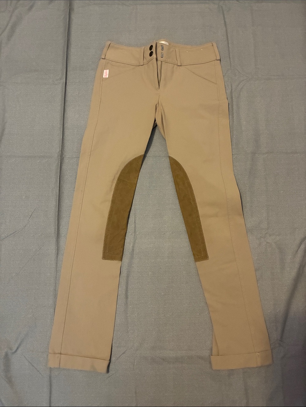 The Tailored Sportsman Beige Riding Breeches Cuffed Hem Women’s Size 16